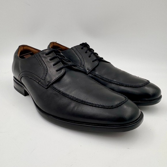 Florsheim Other - Florsheim Zaffiro Black Leather Moc Toe Oxford Dress Men's Shoes Size 8M Office